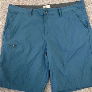 Weatherproof Blue Flat Front Shorts Casual Style